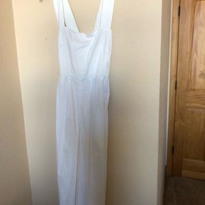 Free People white jumpsuit size 8